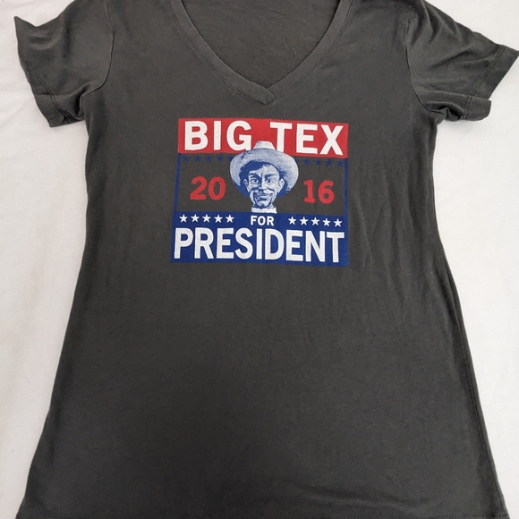 Big Tex For President 2016  Vneck Tee State Fair of Texas Mediun - Picture 6 of 7